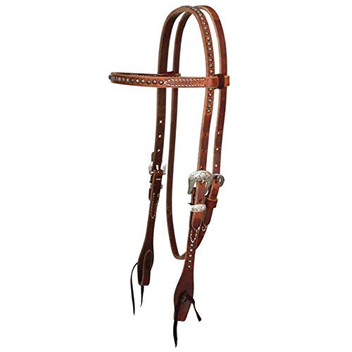 Circle Y Reinsman Rosewood Spot Browband Headstall