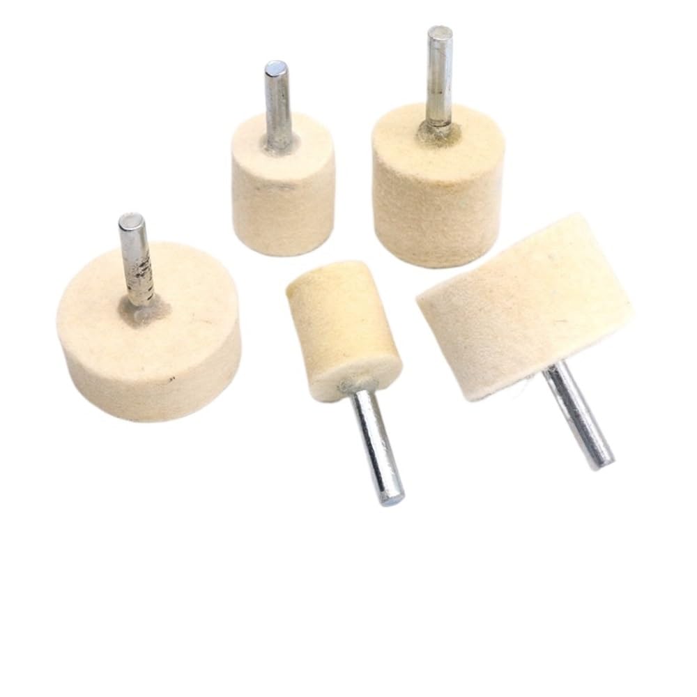 6mm 4 "Shank 20-40mm Pad filc wełniany polerowanie tarcza polerska głowica szlifierska metale narzędzia obrotowe koła wiertarka narzędziowa szlifierka elektryczna(10Pcs,35mm)