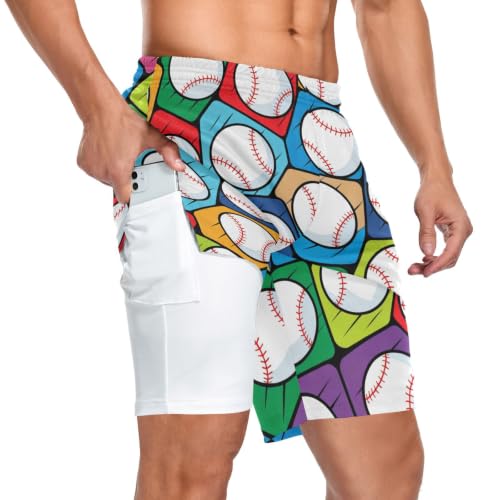 Short d'entraînement athlétique doublé pour le crossfit et le running avec porte-serviette