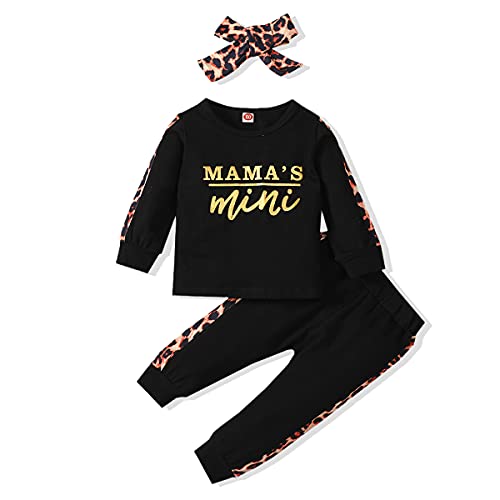 Image of JOPGEEY Baby Girl Clothes 12-18 months Infant Baby Girl Clothes Summer Outfits Infant Long Sleeve T Shirt Sweatshirts Tops Pants with Headband Cute Toddler Baby Girl Clothes Set for Fall Winter