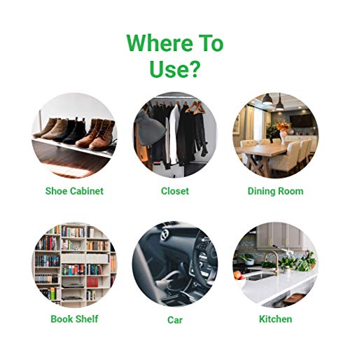 Image of Moisture Absorber Granule for Wardrobe,Closets, Storage Compartment, Cupboard, Almirah, Shoe Rack, Bathroom Uses (1 LAVENDER, 1 ROSE & 1 CHARCOAL COMBO PACK, Pack of 3)