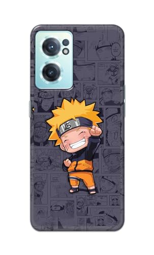 Image of Plastic Printfidaa Printed Hard Back Cover Case For Oneplus Nord Ce 2 5G Back Cover (Famous Anime Cartoon Character) -112,Grey