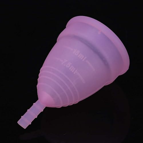 Vaso menstrual reutilizable de silicona reutilizable, 2 unidades, 3 colores