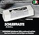 Lux Metal Polierpaste Weiß 350 g Fein Schleifpaste für Spiegelnden Glanz auf Edelstahl, Aluminium, Eisen, Messing, kunststoff Chrom Holz Marmor und Weitere Metall - Perfekt zum Polieren von Messern