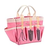 Garten Werkzeugtasche, 8 Fächern Utility Organizer Trage, Kleinen Wasserdichtes Ausrüstungs Bär, Outdoor Aufbewahrungshalter, für Arbeit Gärtner Camping Park Aufräumarbeiten Pfla