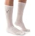 Thick Athletic White V-Toe Flip Flop Tabi Socks - Calf Height