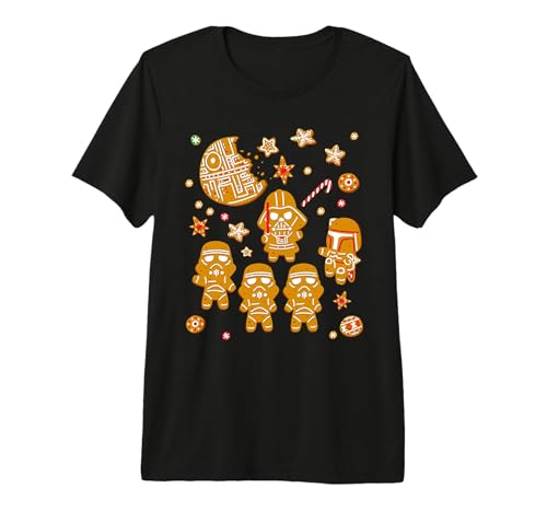 T-shirt Star Wars Gingerbread comme cadeau de Noël original pour les fans de l'Empire Galactique