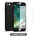 iPhone 7 Case, AnsTOP [Ultra-Slim] Full Body Protective Matte Finish Hard Skin Case Cover with [Tempered Glass Screen Protector] for iPhone 7 4.7" Black