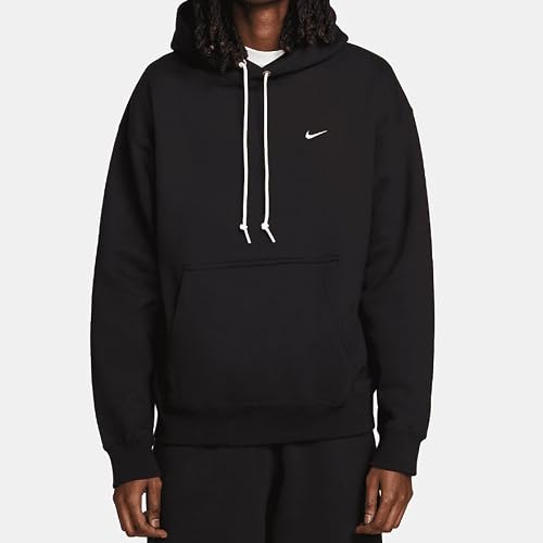 Nike DX1355-010 Solo Swoosh Sweatshirt Men's BLACK/WHITE Size 2XL
