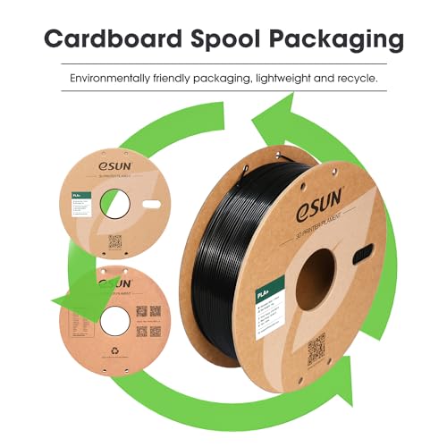 Image of eSUN PLA+ Filament 1.75mm, 3D Printer Filament PLA Plus, Dimensional Accuracy + /- 0.03mm, 1KG Spool (2.2 LBS) 3D Printing Filament for 3D Printers, Green