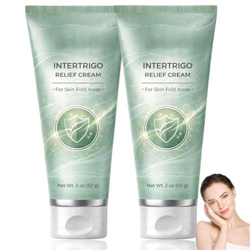 YUEOL 2PCS Intertrigo Cream Skin Fold Care & Chafing Support Cream Helps Soothe Irritated Skin and Reduce Friction Fast-Drying Non-Greasy Formula for Daily Use Supports Skin Comfort