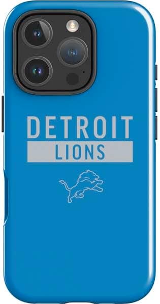 Skinit Impact Phone Case Compatible with iPhone 16 Pro - Officially Licensed NFL Detroit Lions Distressed Design
