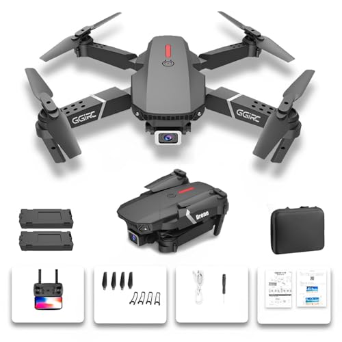 Single Camera Unmanned Aerial Vehicle 1080p HD FPV Camera Drones, Folding Aerial Drone Wifi Remote Control Image Transmission HD Aerial Photography Aircraft Remote Control Gift