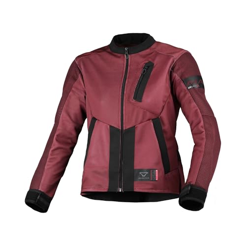 Macna Torida Dames Giacca, Nero/Rosso, L Unisex-Adulto