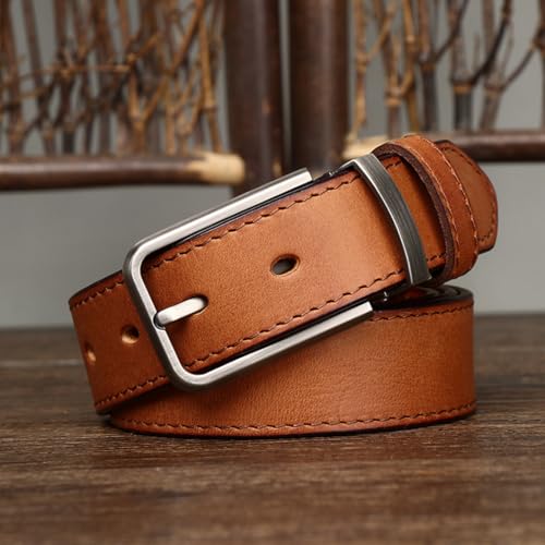 Ceinture en cuir pleine fleur vintage, idéale pour sublimer vos jeans au quotidien - 3