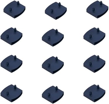 XIAONAN 55-57mm Replacement Bed Slat Holders Kits Bundles Plastic Pack of 12PCS End Caps Black Holders, Width 56mm x Height 9 mm Inside Dimension Black Centre Caps Pack of 12PCS