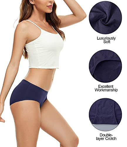 Ruixue-Unterhosen-Damen-Unterwaesche-Bauchweg-Baumwolle-Damen-Pantys-HighLow-Waist-Taillenslip-Hipster-Bequem-Mehrpack