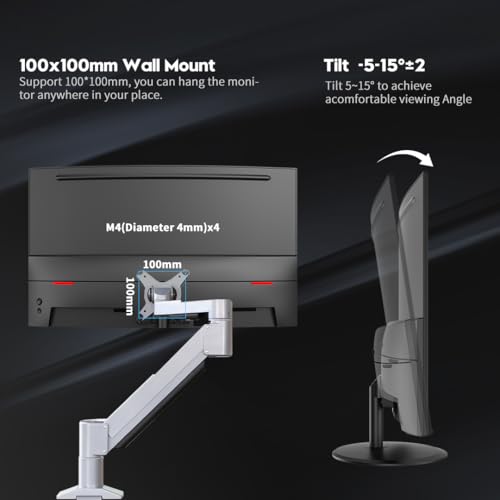 Image of Viewedge Curved Gaming Monitor 27 inch 180Hz, FHD 1080P VA Screen 1800R Computer Monitor, 1ms with FreeSync, Low Motion Blur, DisplayPort, HDMI Monitor, Built-in Speakers