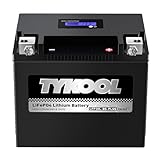 TYKOOL LFP30L-BS-PLUS Lithium LiFePO4 Battery 28Ah 800 CCA with Digital SOC Readout, IP67 Waterproof, Replaces YTX30L-BS YIX30L-BS GYZ32HL for Harley Davidson Touring, Polaris RZR, UTV, Snowmobile