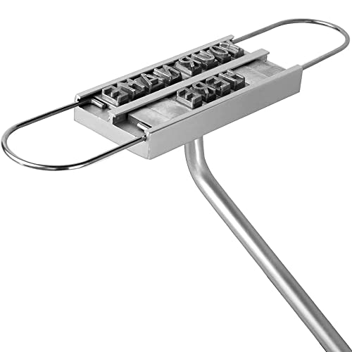 Mikamax Plancha para Marcar Barbacoa con 55 Letras