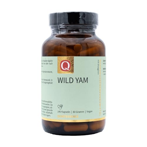 Quintessence Wild Yam Kapseln 140 Stk. - Yamswurzel Kapseln hochdosiert mit 1425mg Extrakt, davon 285mg Diosgenin je Tagesdosis, Vegan & ohne künstliche Zusätze, Produziert in Österreich