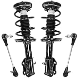 Detroit Axle - Front Struts Sway Bars for 2016-2019 Chevrolet Cruze 2 Struts with Coil Spring Assembly 2 Sway Bar End Links 2017 2018 Replacement Suspension Kit