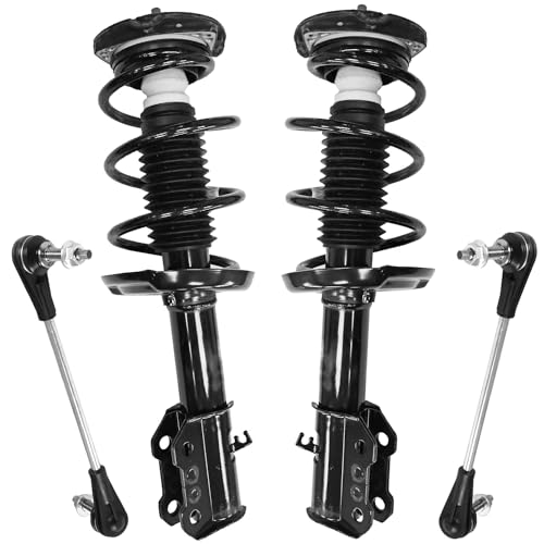 Detroit Axle - Front Struts Sway Bars for 2016-2019 Chevrolet Cruze 2 Struts with Coil Spring Assembly 2 Sway Bar End Links 2017 2018 Replacement Suspension Kit