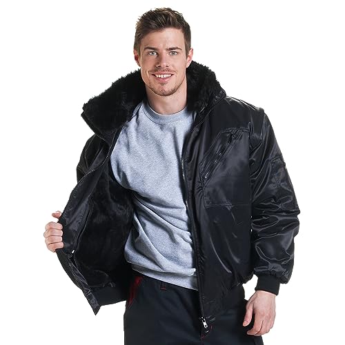 securesse Pilotenjacke 4 in 1-Funktion schwarz/anthrazit Größe S