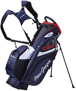 MacGregor Golf MACBAG146 Mactec HYBRID 14 Golf Club Stand Carry Trolley Bag, Navy