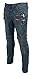 KooL J Mens Panel Biker Zippers Vintage Cotton Stretchy Denim Slim Straight Jeans