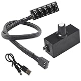 Large compatibilité et utilisation polyvalente : compatible avec la plupart des ventilateurs et pompes PWM à 4 broches. Convient non seulement aux PC, mais aussi aux routeurs, mini hôtes, routage doux et autres solutions de refroidissement DIY.