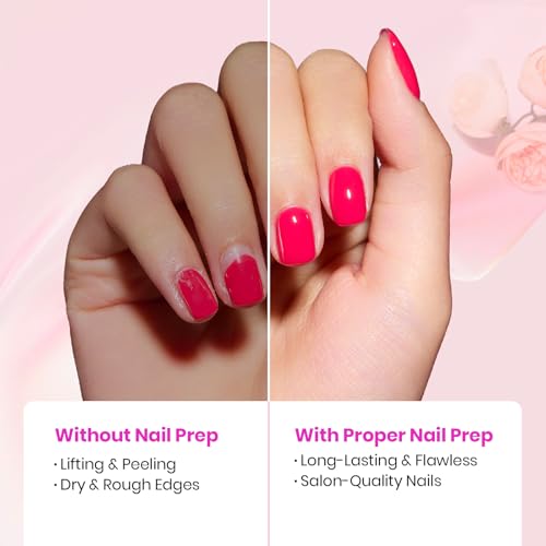 Image of Beetles Nail Prep Kit Nail Dehydrator and Primer Cuticle Oil Cuticle Remover 4PCS 7.5ML Nails Care Tool Kit with Cuticles Pusher Nails Files Clippers Dust Brush 6PCS Manicure Tools for Gel Polish