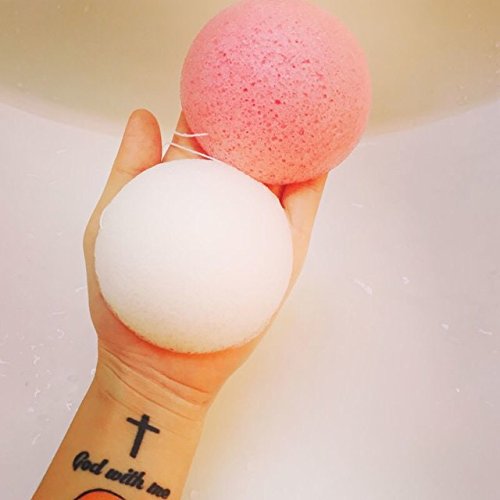 easybeauty KONJAC BATH SPONGE Natural bath Sponge, 100 Natural Bath