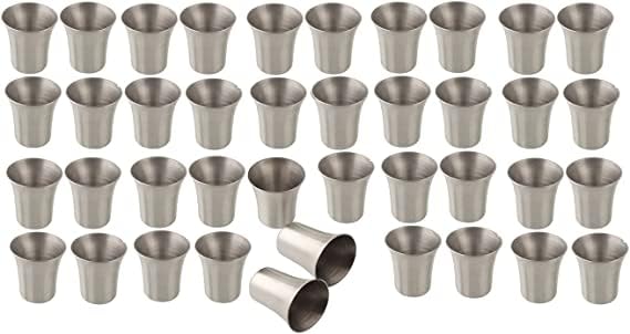 Stainless Steel Premium Communion Cups 40 for Churches Communion Supplies