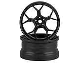 DS Racing 2PCS 1/10 RC Feathery Light Split Spoke Drift Wheels Rims, 6mm Offset, 7gram, for Traxxas HSP Tamiya HPI Kyosho Yokomo Drifting Car (Gunmetal)