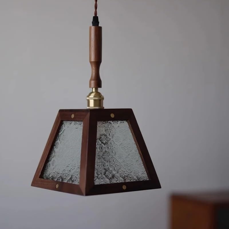 Pendentif LED suspendu en verre vert pour sublimer un éclairage de chambre trop terne