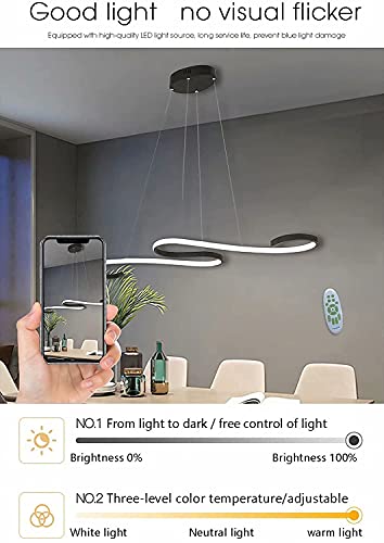 Chandelier LED dimmable rose de 108cm avec télécommande pour salon