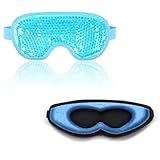 NEWGO Bundle of 3D Cooling Gel Eye Mask and Cooling Eye Mask