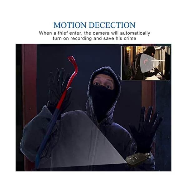 JLRKENG Hidden Camera Car Key Mini HD 1080P Spy Camera Nanny Cam Hidden Camera with IR Night Vision Security Cameras for Dating Surveillance Outdoor and Indoor. - Image 5
