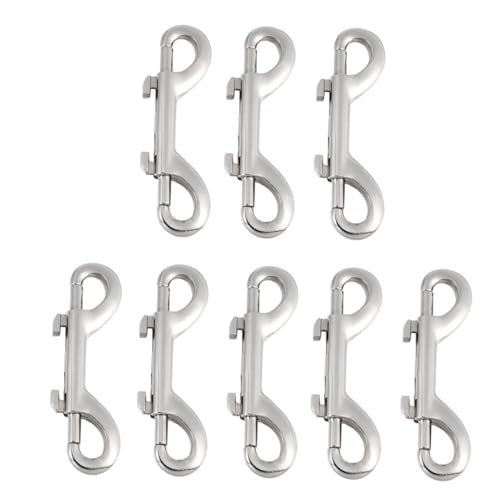 KICHOUSE 8pcs Double End Hook Clips Heavy Duty Swivel Snap Hooks Trigger Snap Carabiner for Versatile Use