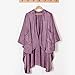 Berkshire Blanket Primalush™ Wearable Blanket, Cozy Loungewear Pocketed Plush Cape Wrap for Adults & Teens(Purple, One Size 58