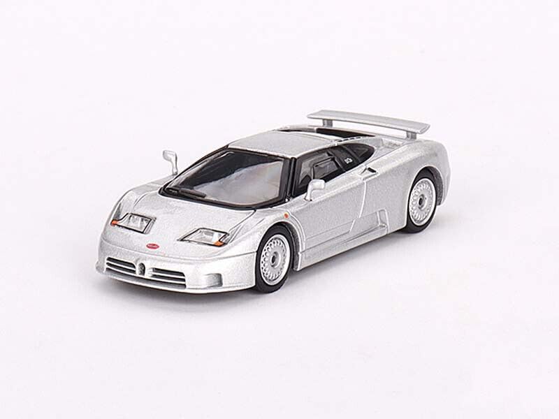 Diecast Model Car Compatible with Mini GT 1:64 Bugatti EB110 GT Grigio Chiaro Limited Edition Model MGT00704