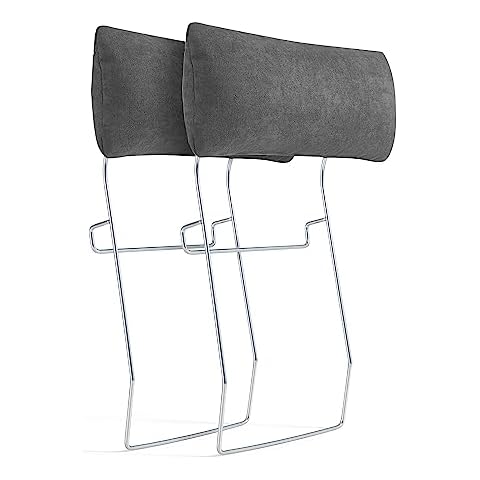 LINSY HOME Dark Grey Sofa Headrest for Additional Back and Neck/Head Support on Modular Sofas | Metal Frame | 2 Pieces | Rubik I Modular Couch | Extend The Backrest, Tailor-Made Cover