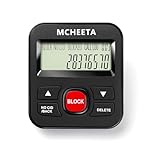 Mcheeta Call Blocker for landline Phones, Caller id Box Landline Device with Blacklist, Simply Block All Unwanted Calls, Robocalls, Incoming Calls and Nuisance Calls by Pressing One Button, Black