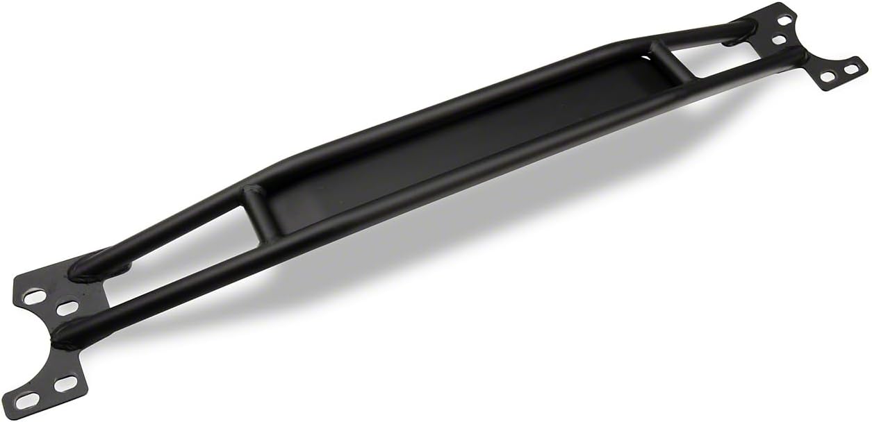 Strut Tower Brace | 4130 Chromoly Steel Handling Upgrade with Parallel Beam Design | Black Powder Coat Finished | Compatible with 2015–2020 Mustang GT and EcoBoost Models