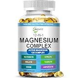 Magnesium Complex Softgels - 12-in-1 Magnesium Supplement with Glycinate,Citrate,Malate,Oxide,Taurate - High Absorption Magnesium Complex for Women & Men for Muscle, Heart, Sleep, Bone, Nerve Support