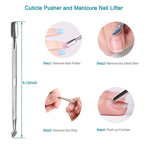 SOFYE Nail Files Set Professional Manicure Pedicure Set Nail Buffers Nail Files Double Sided Emery Board Grooming Kit Salon manicure kit Washable Effectively 13 in 1…