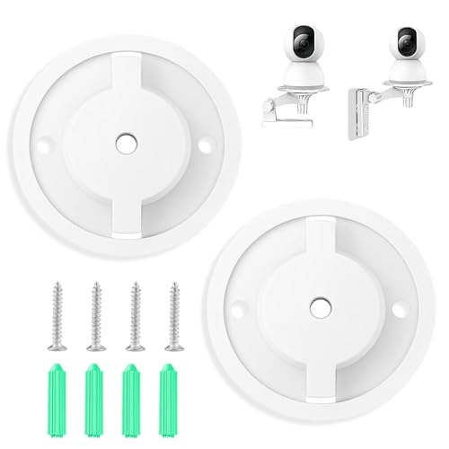 2PCS Soportes Cámara para Tp-Link Tapo C200/C210/C220/C225/Tc70, Kasa Ec70/Kc410s, TP C210, IPC40A, IPC42, IPC40C, TPC42EW, Base de 56 mm, ABS Soporte de Pared