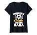 Women's My Favorite Goalie Calls Me Nana Soccer Goalkeeper Nana V-Neck T-Shirt
