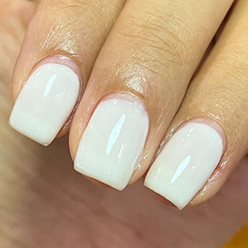 FZANEST Gel Nail Polish LED UV Translucent Jelly Gel Nail Varnish Nail Art Manicure Pedicure (Milky White)